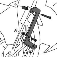 (image for) Light Brackets Mudguard - BMW K1600B/GT/GTL/Grand America 2011 onwards