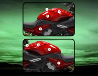 (imagen para) Kit Protección Antirroce Depósito "Eazi-Guard" - Ducati Diavel V4 2023 en adelante