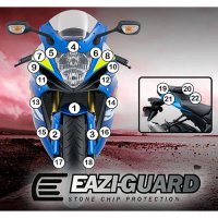 (imagen para) Kit Protección Antirroce "Eazi-Guard" - Suzuki GSX-R600/750 2011-2018