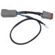(imagen para) Cable Divisor - Harley-Davidson 6-pin Deutsch OBD-ezCAN JWPF conector blanco