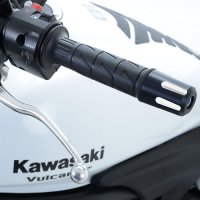 (image for) Bar-End Sliders, Anodised Black - Kawasaki Vulcan S 2015 onwards