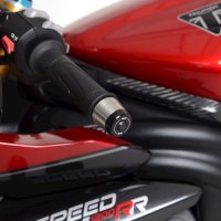 (image for) Bar-End Sliders, Black - Triumph Speed Triple 1200 RR 2022 onwards