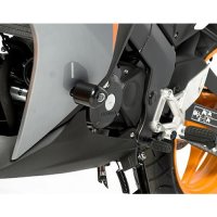 (image for) Crash Protectors Aero, Black - Honda CBR125R 2011 onwards