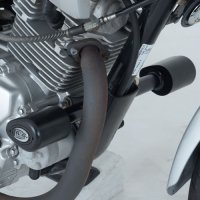 (imagen para) Topes Anticaídas Aero (negro) - Yamaha YBR125 2000 en adelante