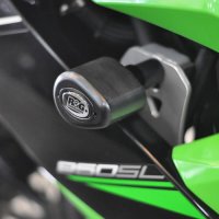 (imagen para) Topes Anticaídas Aero (sin cortar), Negro - Kawasaki 250SL/Z250SL