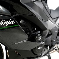 (image for) Crash Protectors Aero, Black - Kawasaki Z1000SX 2017-2019 / Ninja 1000SX 2020+ / Ninja 1100SX 2025+