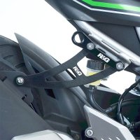 (imagen para) Tirante de Escape (1) y tapa estribera - Kawasaki Ninja 125 / Z125 2019 en adelante