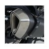 (image for) Exhaust Protector - Ugly Can X-Large Angled elbow, LHS/RHS (Black) - Aprilia Caponord 1200 2013 onwards, BMW R1200RT 2014 onwards, Triumph Speed 400 2024 onwards