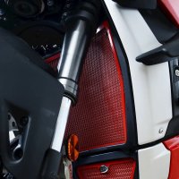 (imagen para) Kit de Protectores de Radiadores de agua y aceite - Ducati Panigale V4(S/Speciale ) 2018-2024, Panigale V4R 2019-2024, Streetfighter V4(S) 2020-2024