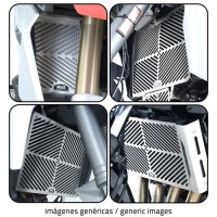 (imagen para) Protector de Radiador (inoxidable) - Suzuki DL-1000 V-Strom 2014 en adelante