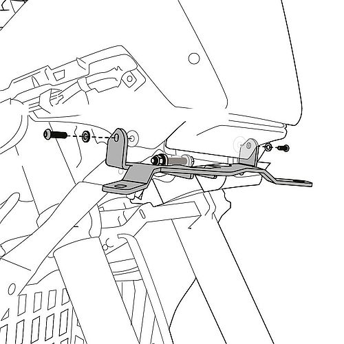 (imagen para) Soporte para Luces Auxiliares - Yamaha Tenere 700 2021 en adelante