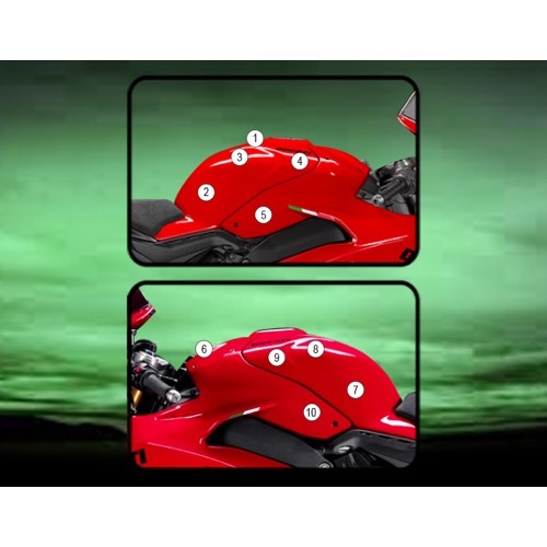 (imagen para) Kit Protección Antirroce Depósito "Eazi-Guard" - Ducati Panigale V4 2023 en adelante