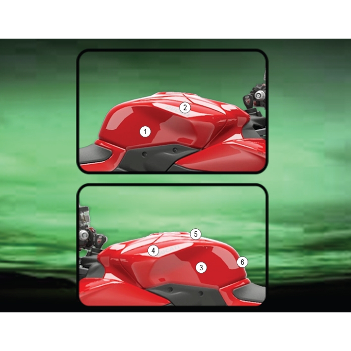 (imagen para) Kit Protección Antirroce Depósito "Eazi-Guard" - Ducati Panigale V2 / Streetfighter V2 2025 en adelante