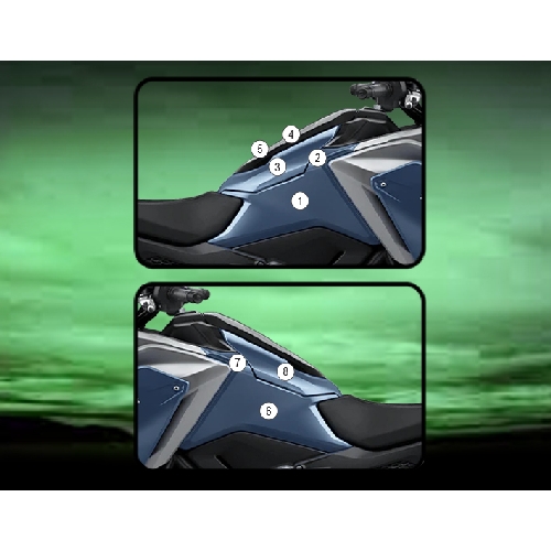 (imagen para) Kit Protección Antirroce Depósito "Eazi-Guard" - Honda NC750X 2021 en adelante