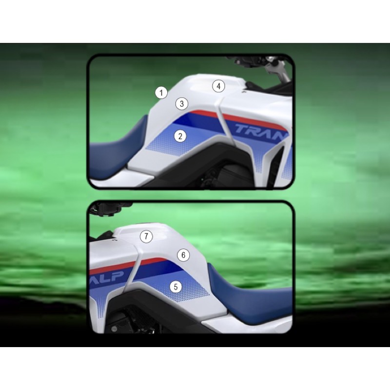 (imagen para) Kit Protección Antirroce Depósito "Eazi-Guard" - Honda XL750 Transalp 2023+