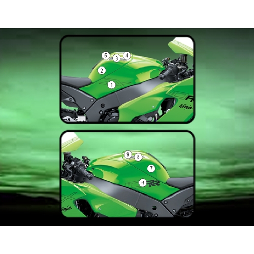 (imagen para) Kit Protección Antirroce Depósito "Eazi-Guard" - Kawasaki ZX-10RR 2021 en adelante
