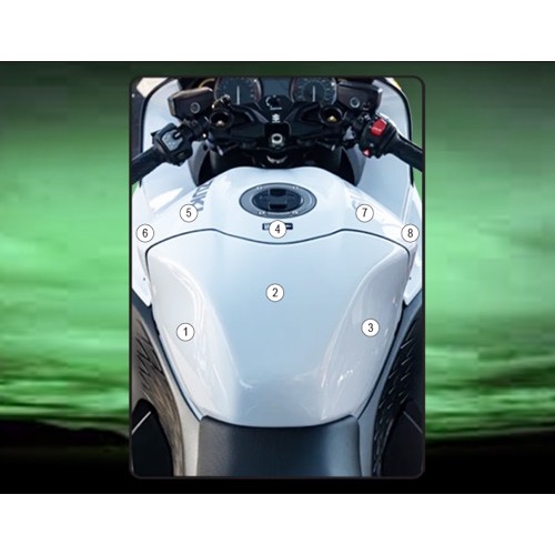 (imagen para) Kit Protección Antirroce Depósito "Eazi-Guard" - Suzuki GSX1300 Hayabusa 2021+ en adelante