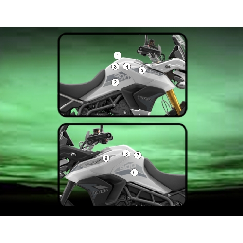 (image for) Eazi-Guard Tank Protection Kit - Triumph Tiger 900 (GT) 2020-2023