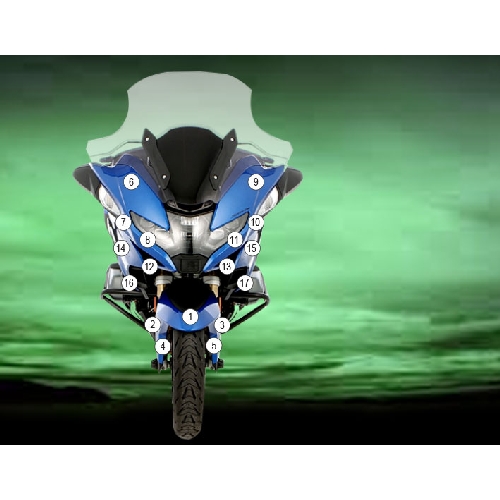 (imagen para) Kit Protección Antirroce "Eazi-Guard" - BMW R1250RT 2021-2025