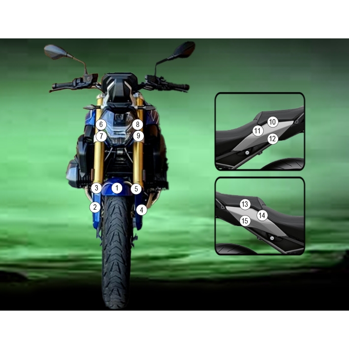 (image for) Eazi-Guard Stone Chip Protection Kit - BMW R1250R 2023 onwards