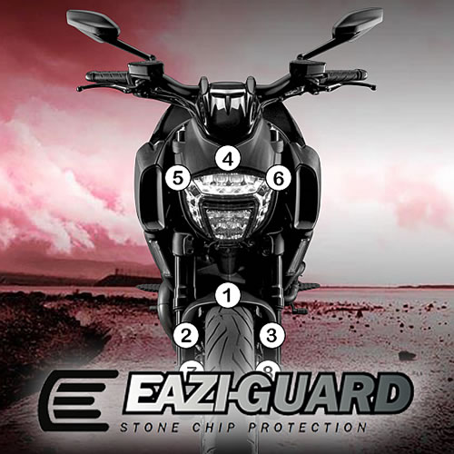 (image for) Eazi-Guard Stone Chip Protection Kit - Ducati Diavel 2011-2018