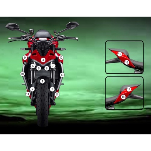 (image for) Eazi-Guard Stone Chip Protection Kit - Ducati Streetfighter V4 2021-2024