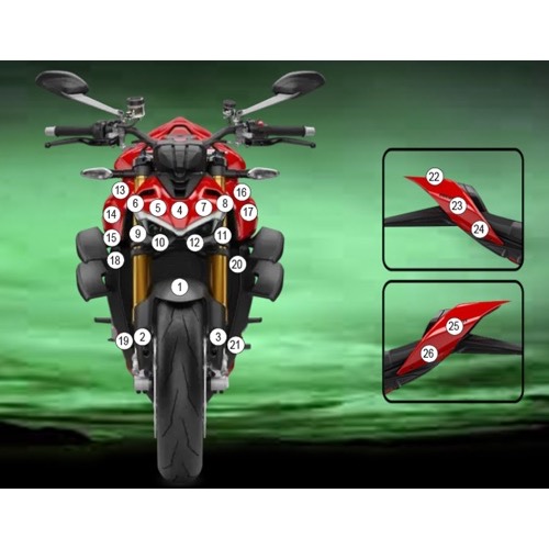 (image for) Eazi-Guard Stone Chip Protection Kit - Ducati Streetfighter V4 2023-2024