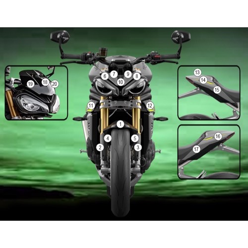 (image for) Eazi-Guard Stone Chip Protection Kit - Triumph Speed Triple 1200 RS 2021-2024