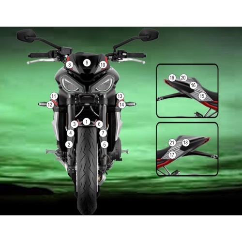 (image for) Eazi-Guard Stone Chip Protection Kit - Triumph Street Triple R 2020-2022