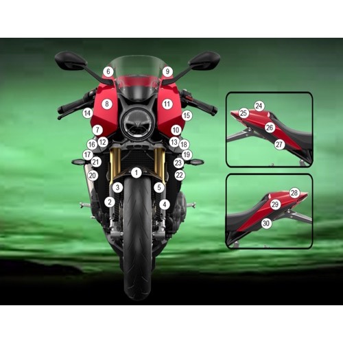 (imagen para) Kit Protección Antirroce "Eazi-Guard" - Triumph Speed Triple 1200 RR 2022-2025