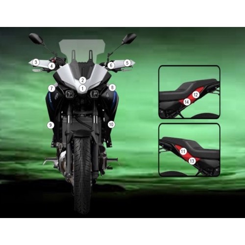 (image for) Eazi-Guard Stone Chip Protection Kit - Yamaha Tracer 7 (GT) 2021-2024