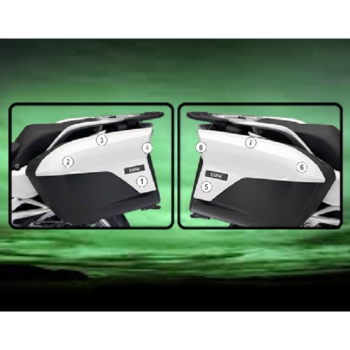 (imagen para) Kit Protección Antirroce "Eazi Guard" Maletas - BMW R1250RT 2019-2025