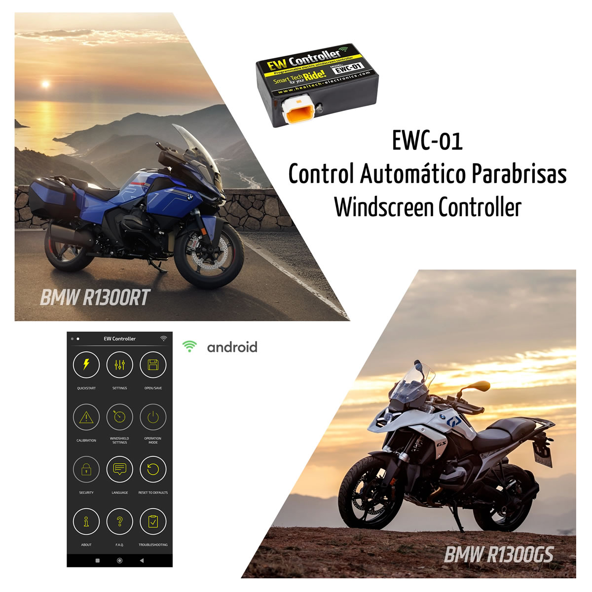 (image for) Electric Windscreen Controller - BMW R1300 GS/RT 2023+