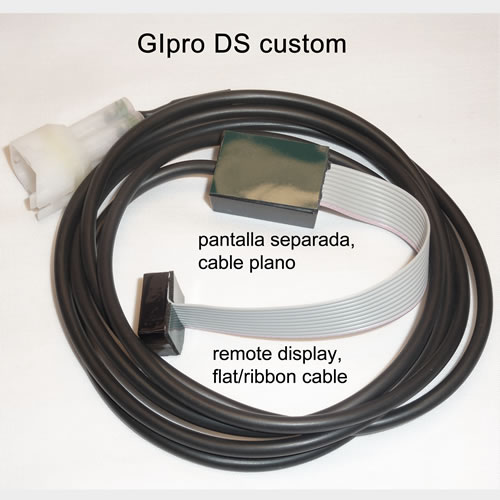 (imagen para) Indicador de Marchas/Cuentamarchas Kawasaki GIpro GPDS-K02 Rojo con la pantalla separada (cable plano)