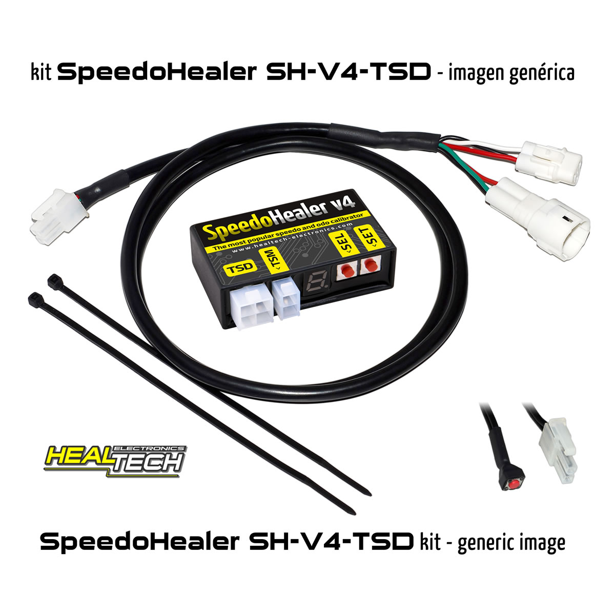 (imagen para) Kit SpeedoHealer SH-V4-TSD + SH-Y05 - Arctic Cat 7000, Yamaha SRS10, SRV10