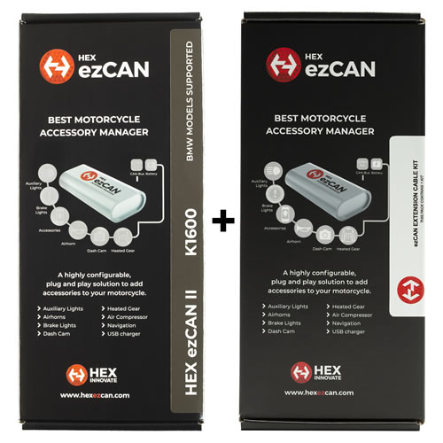 (imagen para) Hex ezCAN - BMW "K1600" (F750/800 K80/850, S1000XR) + Kit Extensión