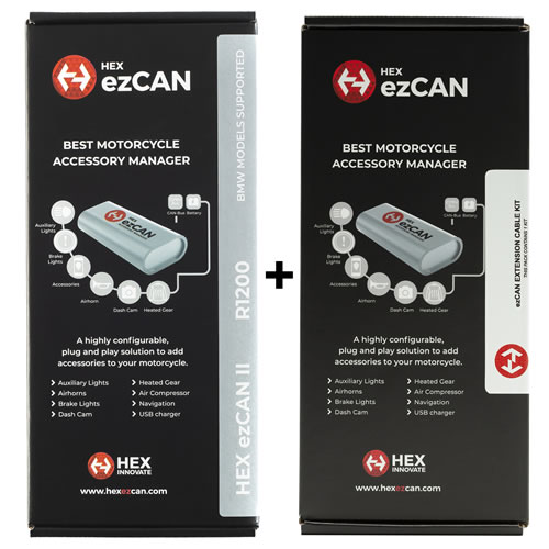 (imagen para) Hex ezCAN - BMW "R1200" hex/camhead (R1200GS/R/RT) + Kit Extensión
