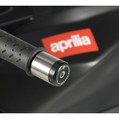 (imagen para) Topes Manillar, Negros - Aprilia Mana / RSV Mille / RSVR / Tuono / Tuono V4 1100 / Tuono V4R / Futura, Suzuki Inazuma 250