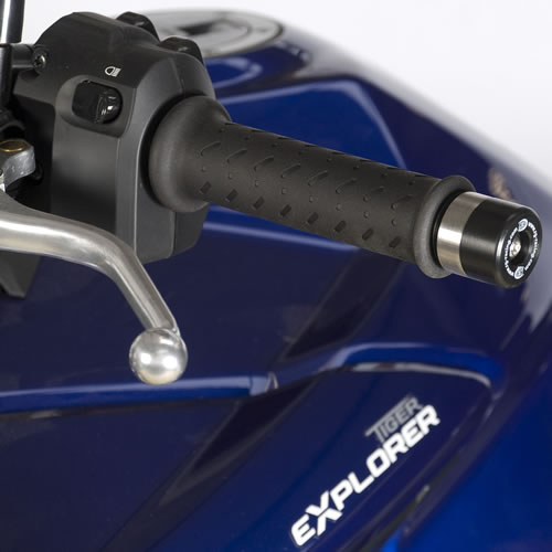 (image for) Bar-End Sliders, Black - Honda Crossrunner, FJS600 Silverwing, SH300i, Triumph Explorer, V-Strom 250, R6