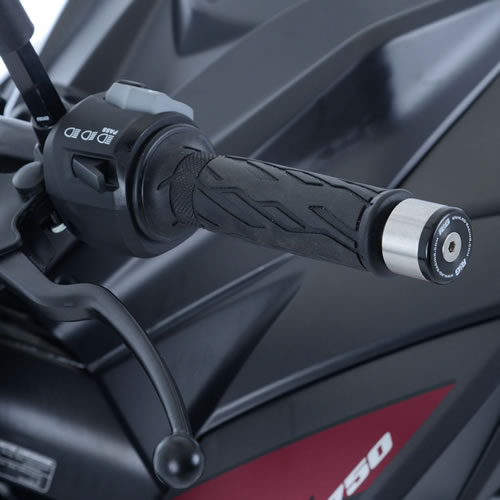 (imagen para) Topes Manillar, Negros - Suzuki GSX-S750 2017, GSX-R125 2017-2019 y Yamaha X-Max 300 2017-2020