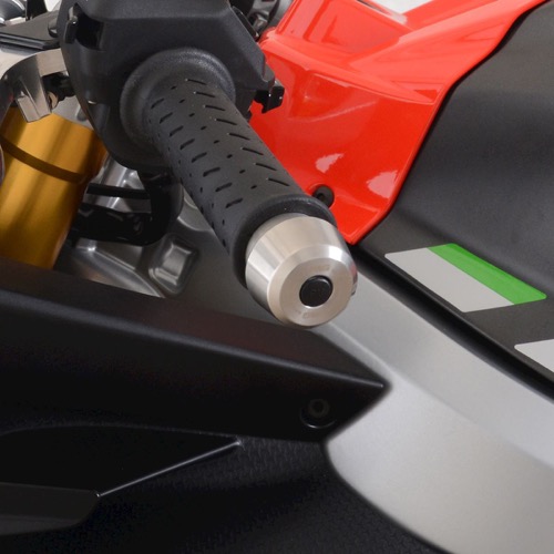 (imagen para) Topes Manillar, Acero Inoxidable - Aprilia RS660/RS125 2021 en adelante, RS 457 2024 en adelante