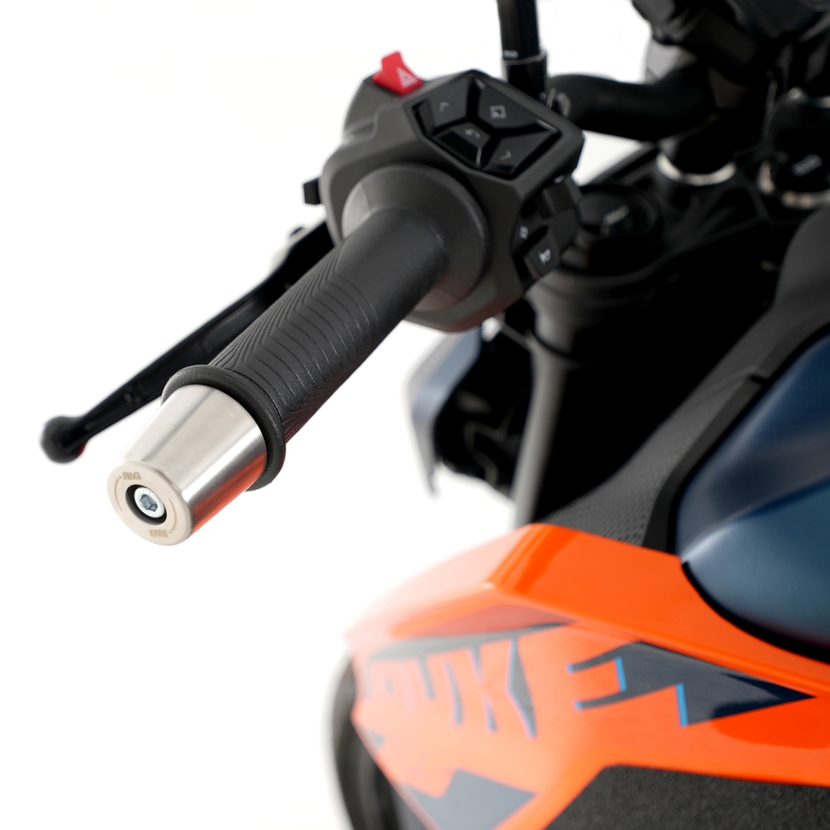 (image for) Bar-End Sliders, Stainless Steel - KTM 125 Duke 2024 onwards, RC125/200/390 2022 onwards
