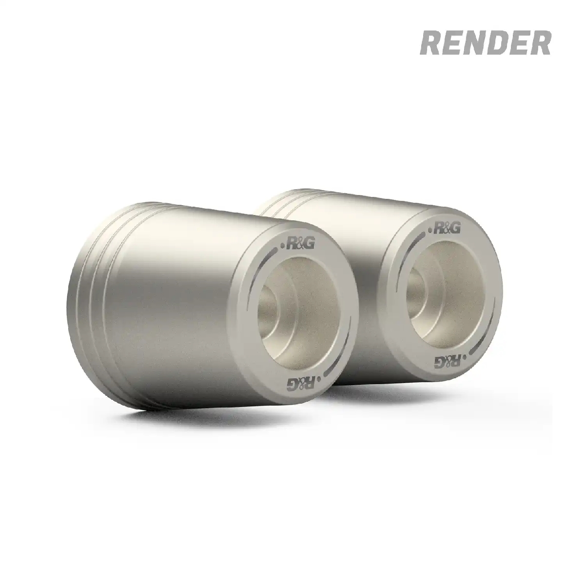 (image for) Bar-End Sliders, Stainless Steel - Kawasaki KLE 500 (SE) 2026+