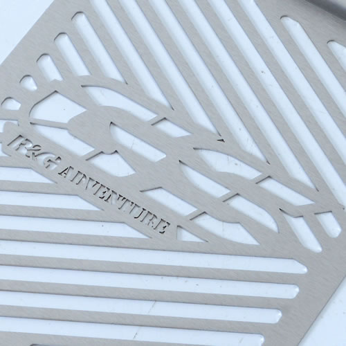 (R&G) ステンレス  R1250GS RG-BRG0013SS RG-BRG0013SS - Branded Radiator Guards, Stainless Steel (2) - BMW