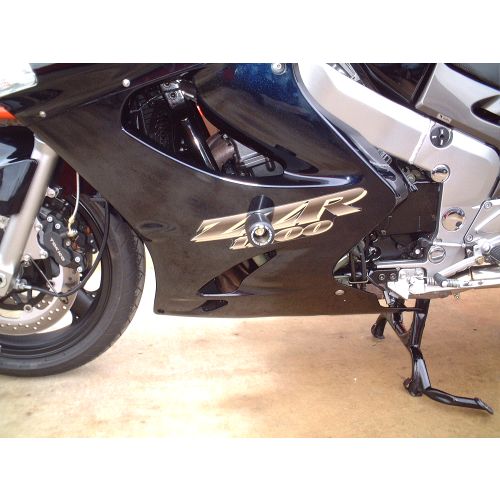 (image for) Crash Protectors, Black - Kawasaki ZZR1100/1200