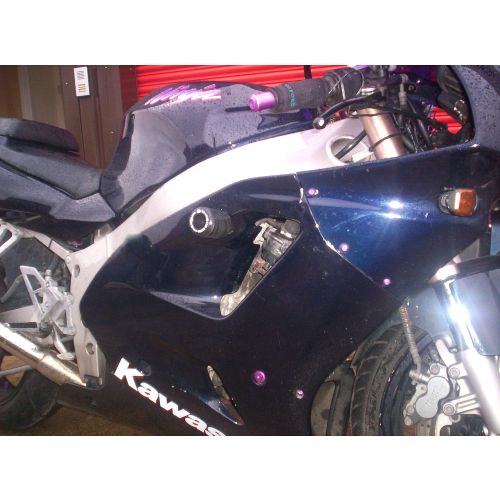 (imagen para) Topes Anticaídas, Negro - Kawasaki ZX-7R 1989-1995 (ZXR750)