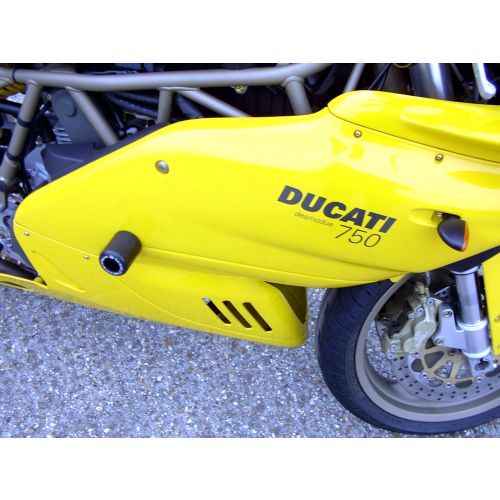 (image for) Crash Protectors, Black - Ducati 600SS/750SS/900SS/1000DS 2001 onwards