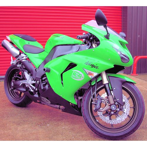 (imagen para) Topes Anticaídas, Negro - Kawasaki ZX-10R 2006-2007