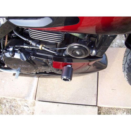 (imagen para) Topes Anticaídas, Negro - Kawasaki GPZ500 todos los años