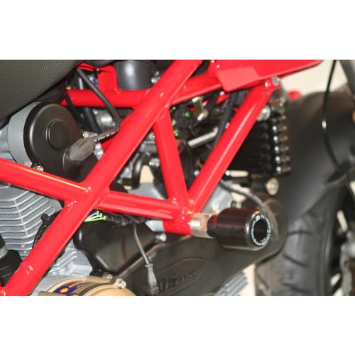 (image for) Crash Protectors, Black - Ducati Hypermotard 1100 2007- NOT EVO